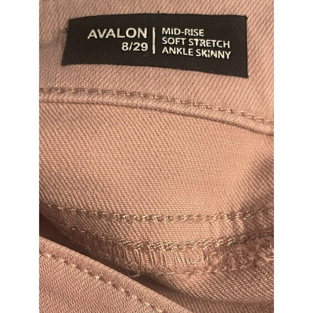 Buffalo David Bitton Aubrey Women's Size 8 w29 Dusty Pink Denim Ankle Grazer - Picture 4 of 8
